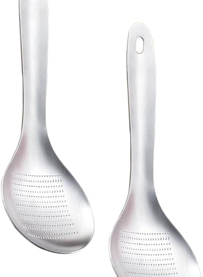 Alipis 2pcs Ginger Grater Spoon Stainless Steel Multi Function Kitchen Tool Easy Clean - Image 1